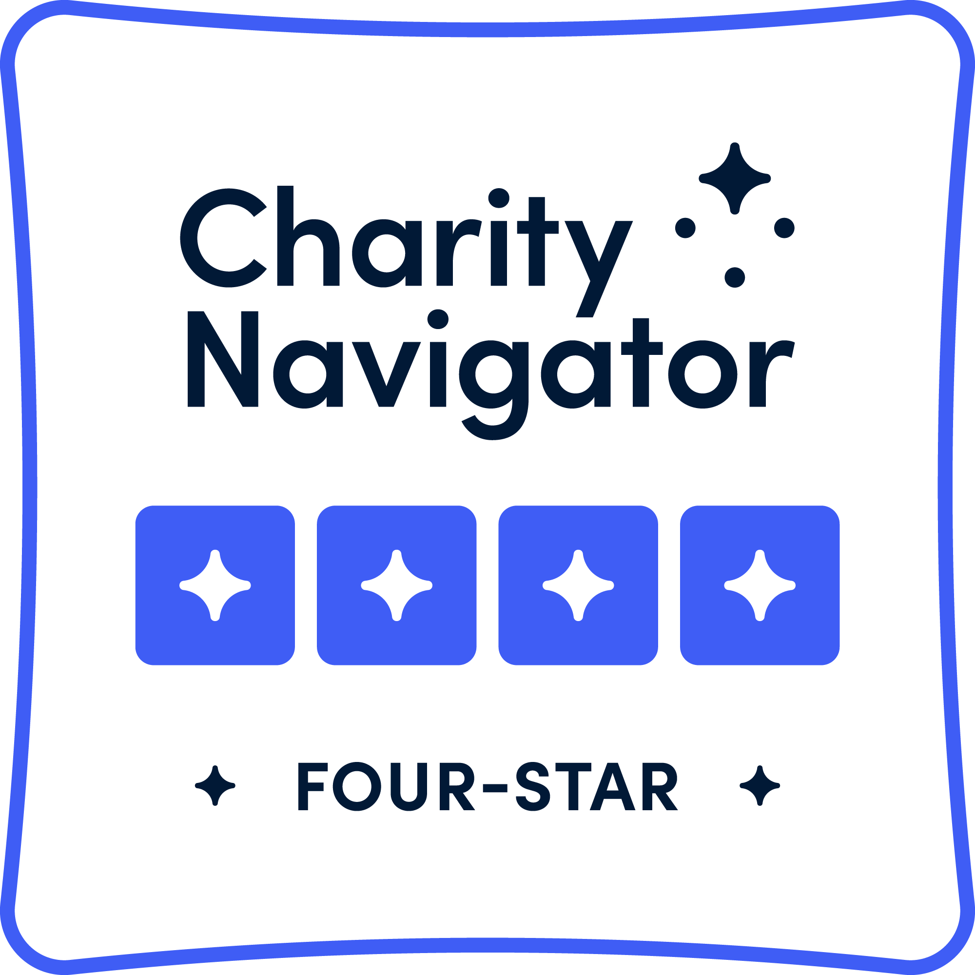 Charity Navigator 4-star rating badge